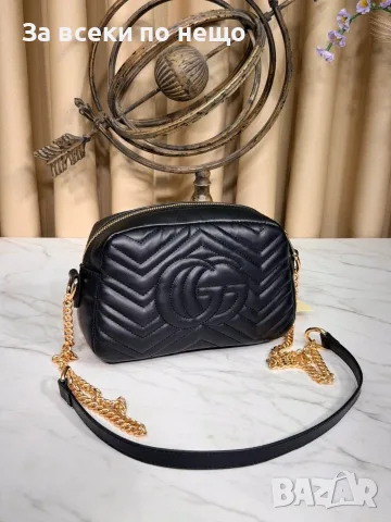 Gucci Дамска Чанта С Дълга Дръжка Синджир За През Рамо Гучи - Различни Цветове Код E5, снимка 5 - Чанти - 55788750