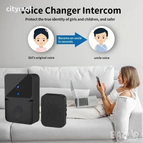 Smart Video звънец  Android, iOS, USB станция, нощен режим, двупосочно аудио,Tuya, SmartLife, снимка 2 - Други - 51132127