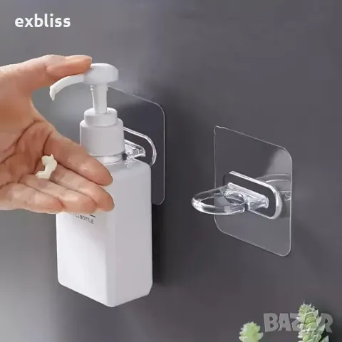 Прозрачни закачалки за стена 5бр.