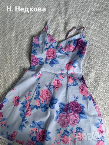 Zara рокля на цветя, снимка 8 - Рокли - 47619963