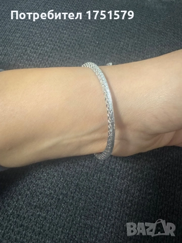 Нова сребърна гривна , снимка 6 - Гривни - 52142448