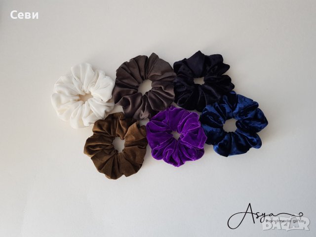 Скрънчита за коса , снимка 3 - Аксесоари за коса - 31216586