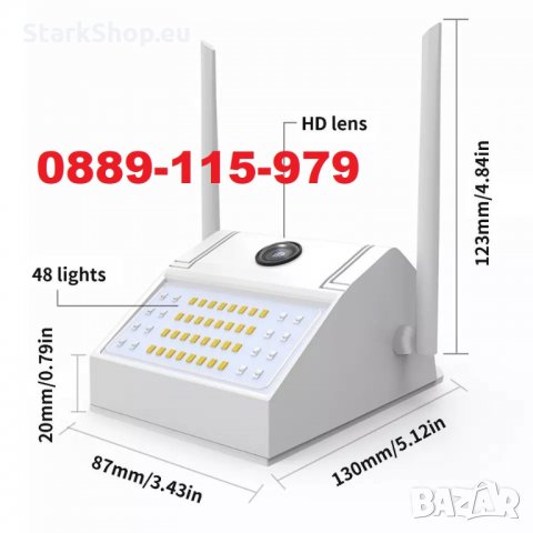 2в1 FullHD WiFi камера с LED градинско осветление видеонаблюдение, снимка 4 - Лед осветление - 29287683