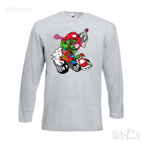 Мъжка тениска Mario Cart Zombie 3 Игра,Изненада,Подарък,Празник,Повод, снимка 9 - Тениски - 37236088