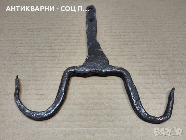 Стар Кован Ченгел За Дране На Животни, Стара Кована Кука. / НОМЕР 1747., снимка 5 - Антикварни и старинни предмети - 53967506
