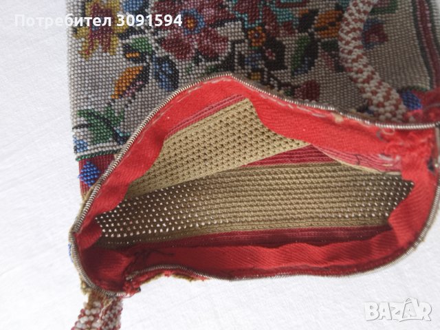 Стара дамски чанта от мъниста ръчно изработена , снимка 7 - Други ценни предмети - 40812366