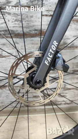 НОВ карбонов велосипед Factor LS Gravel CeramicSpeed SRAM Rival AXS Zipp 303S | 49, снимка 16 - Велосипеди - 56288166