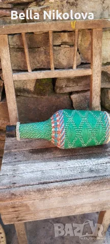 Плетено шише , снимка 5 - Антикварни и старинни предмети - 50435070