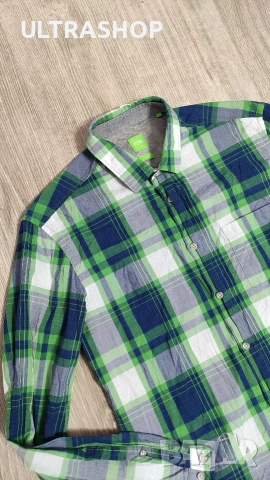 BOSS L size Мъжка риза с дълъг ръкав, снимка 2 - Ризи - 54272868