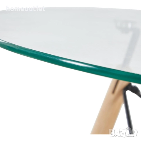 ПРОМОЦИЯ Модерна кръгла маса от закалено стъкло – стилна, практична и универсална RAY-1TR-HY, снимка 5 - Маси - 52825983