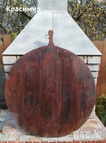 Ретро дървен сач за пещ.  Размер - 77/77См., снимка 2 - Изолации - 52430611