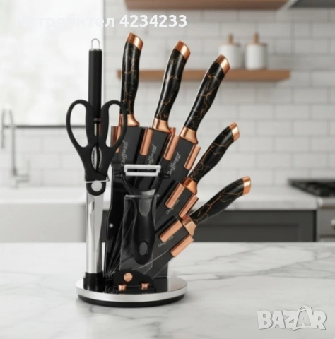 Комплект ножове , снимка 2 - Прибори за хранене, готвене и сервиране - 53431621