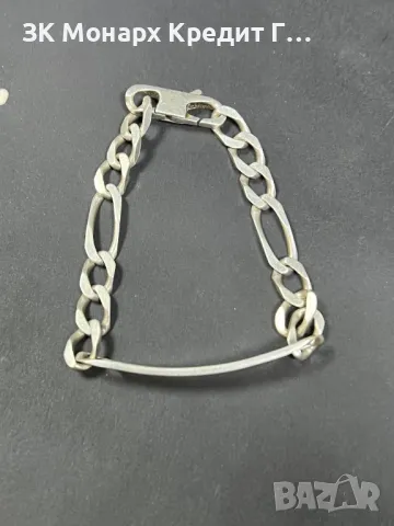 Сребърна гривна , снимка 3 - Колиета, медальони, синджири - 48525138