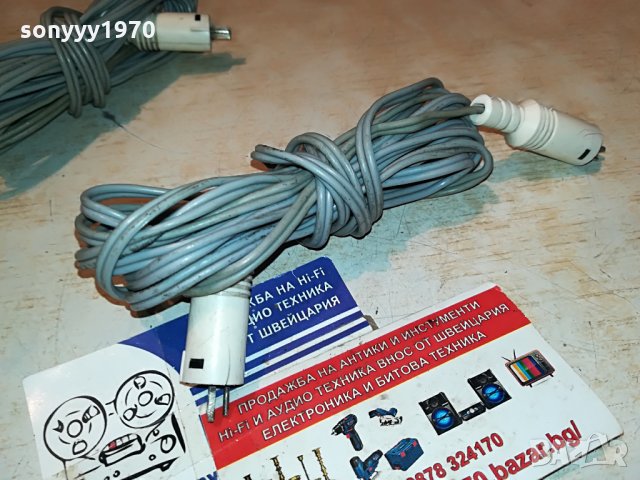 кабели за тонколони 2х4м с 4 букси-внос швеция 0808212028, снимка 14 - Тонколони - 33759590