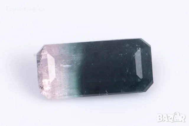 Двуцветен динен турмалин 0.59ct октагон шлифовка, снимка 1 - Други - 49306710