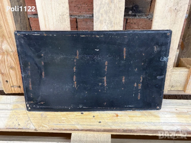 Емайлирана табела, снимка 3 - Антикварни и старинни предмети - 50810923