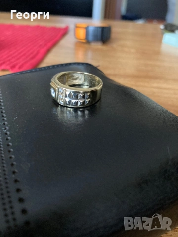 Златен мъжки пръстен 14 карата, снимка 4 - Пръстени - 53372785