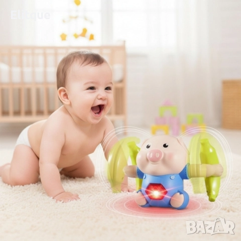 Интерактивна пластмасова играчка Прасенце