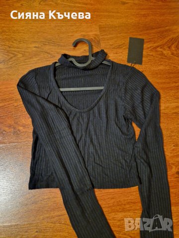 НОВО! Дамска къса блузка, снимка 1 - Блузи с дълъг ръкав и пуловери - 42910424