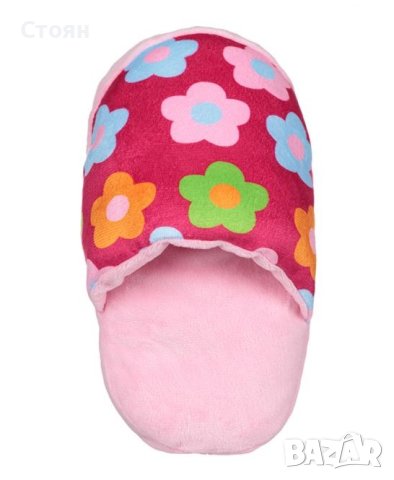 Плюшена играчка за куче с розов чехъл