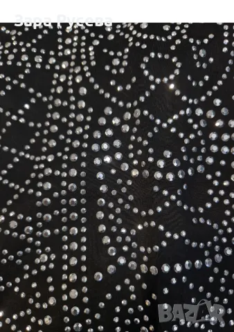 Черна рокля с камъни, снимка 2 - Рокли - 47426567