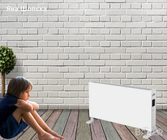 Конвектор K37 2000W с WiFi – дигитален термостат, LED дисплей, IP24, снимка 2 - Отоплителни печки - 55790224