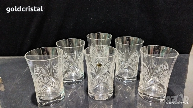 кристални чаши , снимка 8 - Антикварни и старинни предмети - 53310206