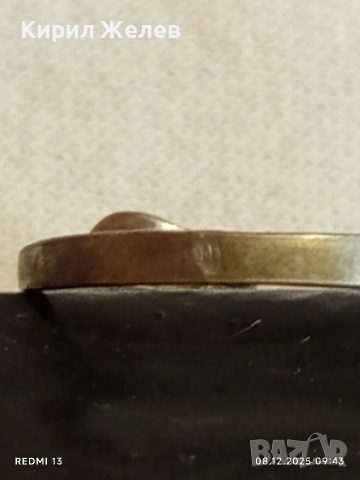 Винтидж сребърен пръстен с флорален мотив майстоска ръчна изработка 30070, снимка 6 - Пръстени - 52685892