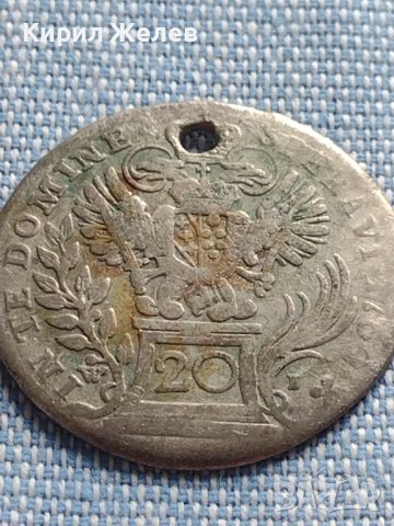 Сребърна монета 20 кройцера 1764г. Франц първи Виена Свещена Римска империя 26744, снимка 11 - Нумизматика и бонистика - 42887620