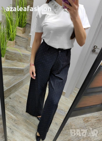 Дамски панталон с камъчета, снимка 7 - Панталони - 53220511