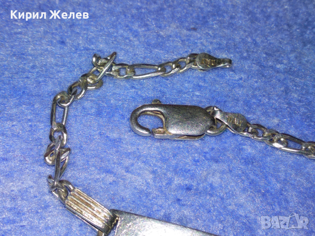 ПРЕКРАСНА ИТАЛИАНСКА СРЕБЪРНА ГРИВНА СРЕБРО 925 ITALY с БЯЛА ПОЗЛАТА 43202, снимка 12 - Гривни - 44692775