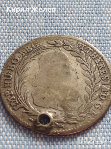 Сребърна монета 20 кройцера 1768г. Мария Терезия Виена Австрия 14942, снимка 8 - Нумизматика и бонистика - 42871693