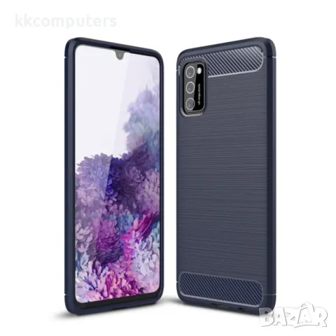 Samsung Galaxy A03s Удароустойчив Carbon Fiber Калъф и Протектор, снимка 2 - Калъфи, кейсове - 48611234