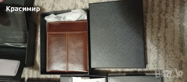 Мъжки портфейл, естествена кожа, RFID BLOCK защита, джоб за лична карта, Koruma, и други модели., снимка 4 - Портфейли, портмонета - 52898962
