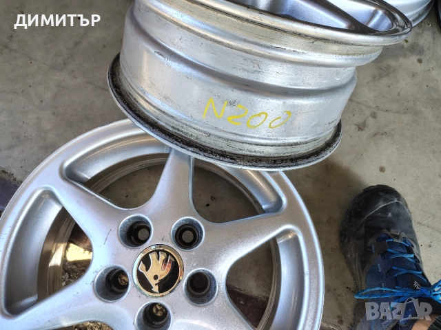 4бр.АЛУМИНИЕВИ ДЖАНТИ 14ки за SKODA 5x100 6J ET37, снимка 5 - Гуми и джанти - 52322488