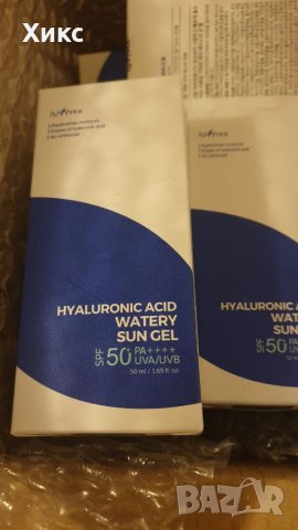 Слънцезащитен Гел Isntree Hyaluronic Acid Watery Sun Gel SPF 50+ PA ++++, корейска, снимка 2 - Козметика за лице - 39795669