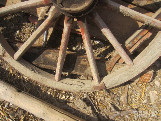 старо Колело от каруца и колело за полилей със синджири, снимка 7 - Други - 30192000