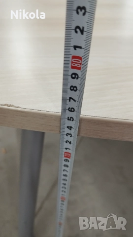 Офис маса с метални крака и рамка - елипсовидна  180/100/75см, снимка 11 - Работни маси и бюра - 52114549