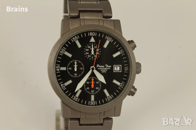 Мъжки кварцов Хронограф PRIME TIME, снимка 4 - Мъжки - 51633262