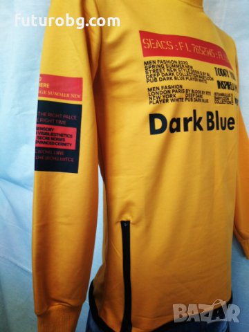 Жълта блуза с надпис за мъже, снимка 2 - Блузи - 31845488