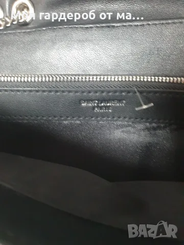 Чанта YSL черна кожа , снимка 3 - Чанти - 56329403