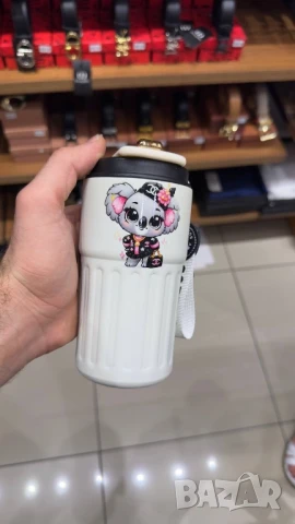 Термос за кафе чай вода Различни цветове 🌈 Термос с джобен размер 300мл hermes versace  , снимка 5 - Други - 51386656