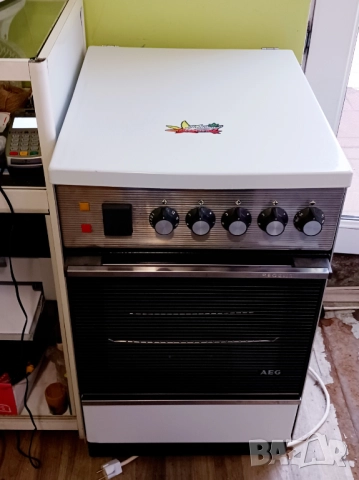 Печка с 4 ел.котлона  AEG - 50 см, снимка 2 - Печки, фурни - 52422780