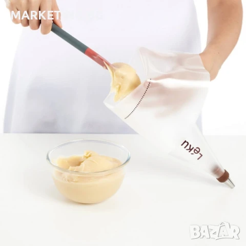 Комплект пош с 3 броя приставки Lekue, за многократна употреба, снимка 4 - Други - 50553503