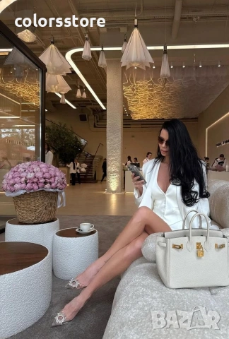 Бяла чанта Hermes Birkin/SG66k