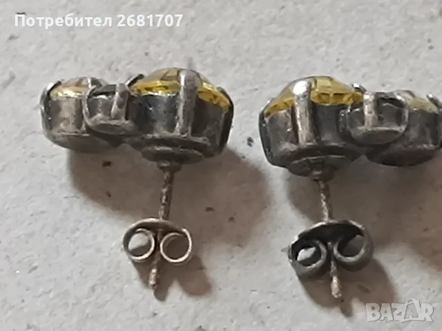 Сребърни обеци , снимка 6 - Обеци - 46632807