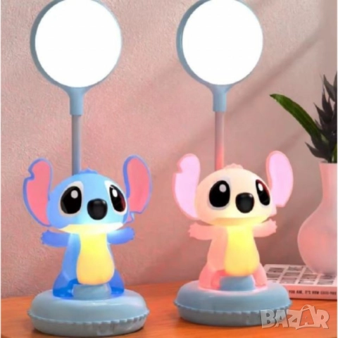 Настолна LED 3D лампа Stitch & Angel, снимка 6 - Други - 52056232
