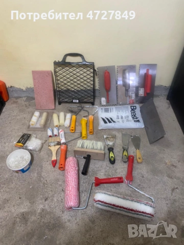 Спешно! Голям комплект инструменти за боядисване и шпакловане – Пълен комплект