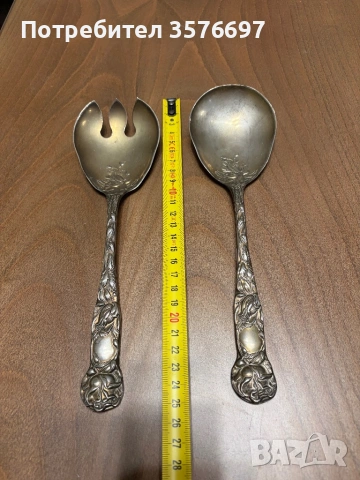 Посребрени прибори за сервиране, снимка 4 - Прибори за хранене, готвене и сервиране - 53100447