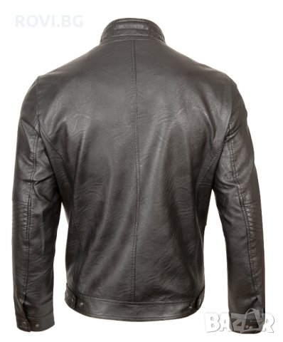Мъжко кожено яке - 3244 от S до 7XL, снимка 4 - Якета - 30000583